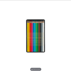 Caran D’Ache Colour Pencils Swisscolor Aqauarelle tin of 12