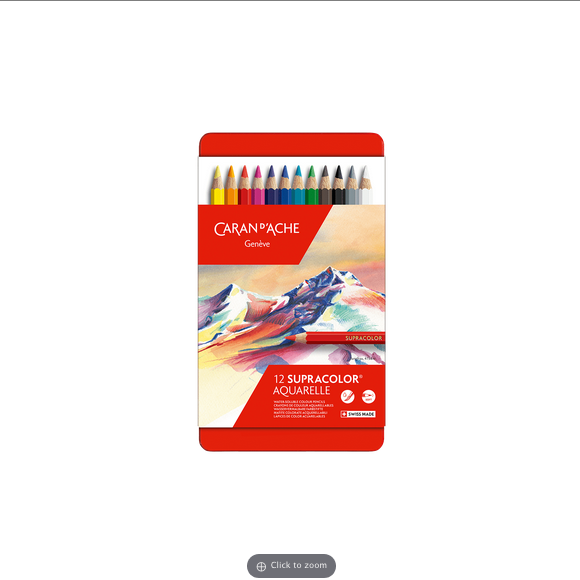 Caran D’Ache Colour Pencils Supracolor Aquarelle, box of 12