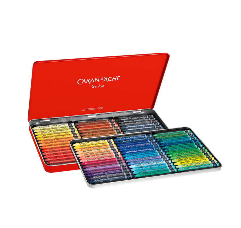 Caran D’Ache NEOCOLOR™ II Aquarelle Pastels metal box 84 pastels