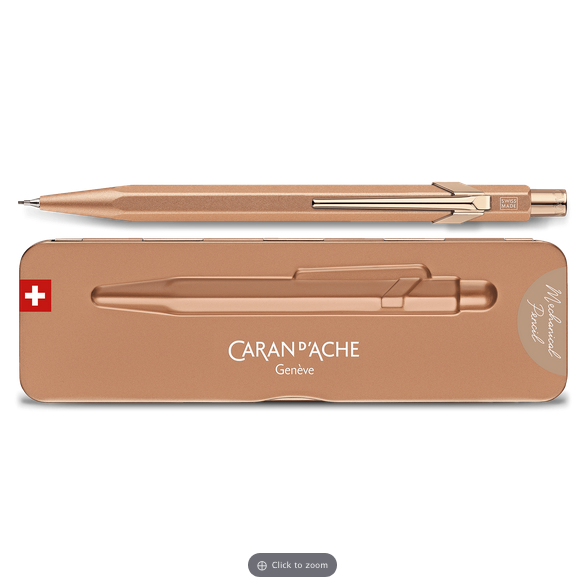 Caran D’Ache 844 Mechanical Pencil 0.7mm, Premium Tin Box