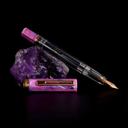 TWSBI ECO Fountain Pen Fluorite Purple w/Bronze