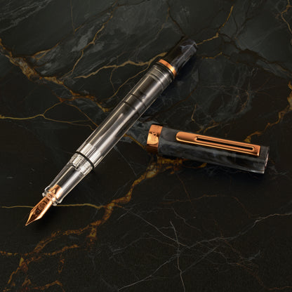 TWSBI Eco Fountain Pen Black Marble w/Bronze