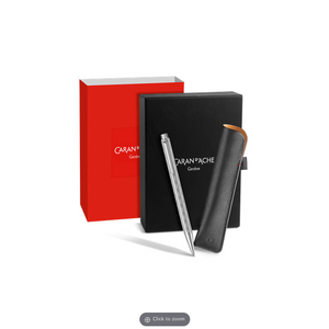 Caran D'Ache Ecridor Set Ballpoint Pen and Leather Case