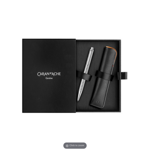 Caran D'Ache Ecridor Set Ballpoint Pen and Leather Case