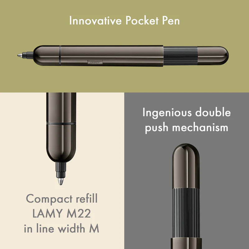 Lamy Ballpoint Limited Edition 2025 Pen Pico Ruthenium w/Leather Pouch