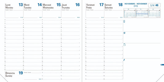 Quo Vadis 2025 Annual Planner Refills
