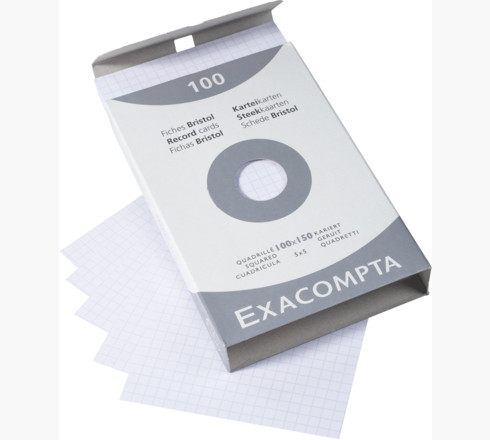 Exacompta Bristol Cards 100x150