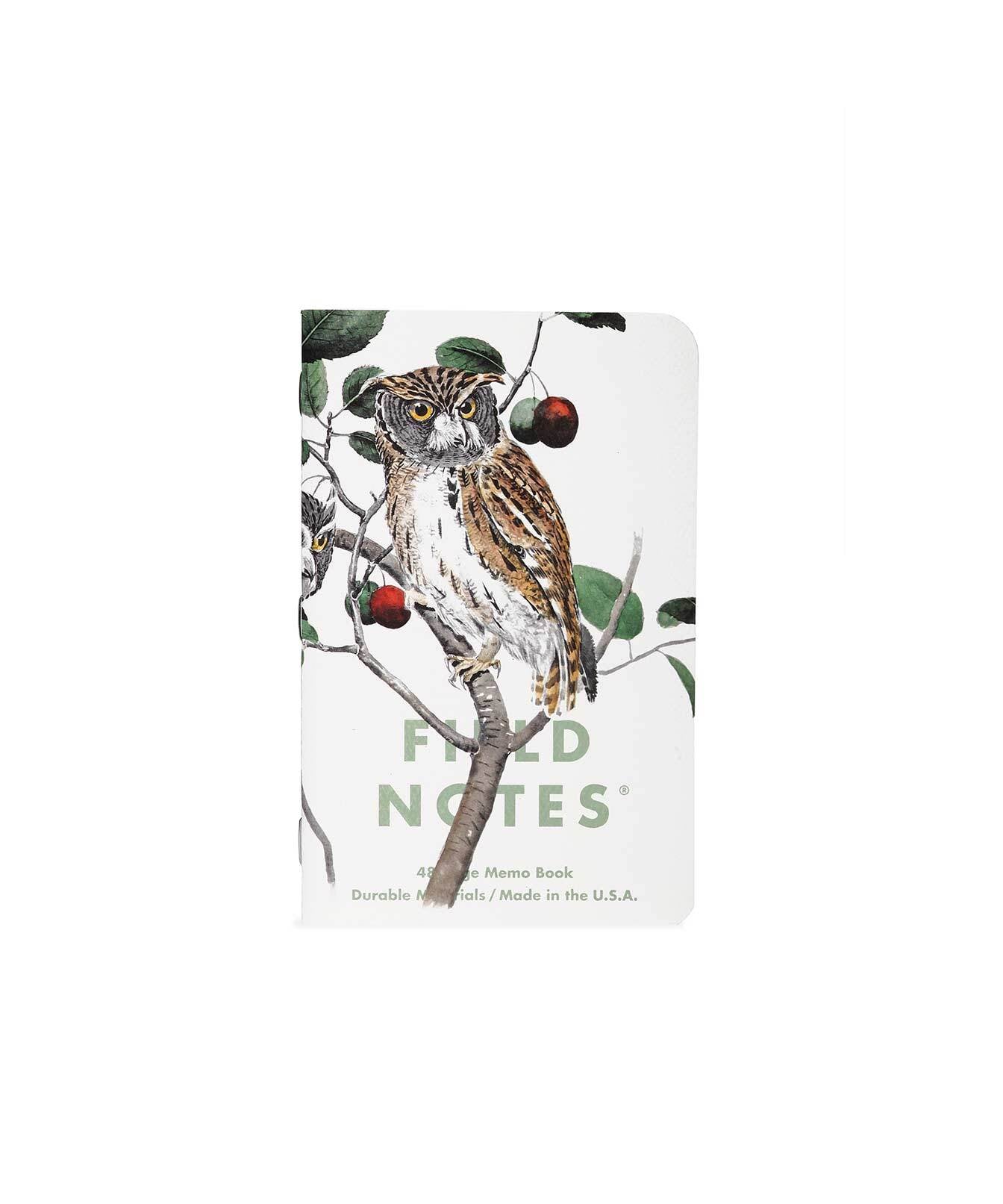 Field Notes Memo Books: Birds and Trees of North Ameica: Pack A - Owl (3)