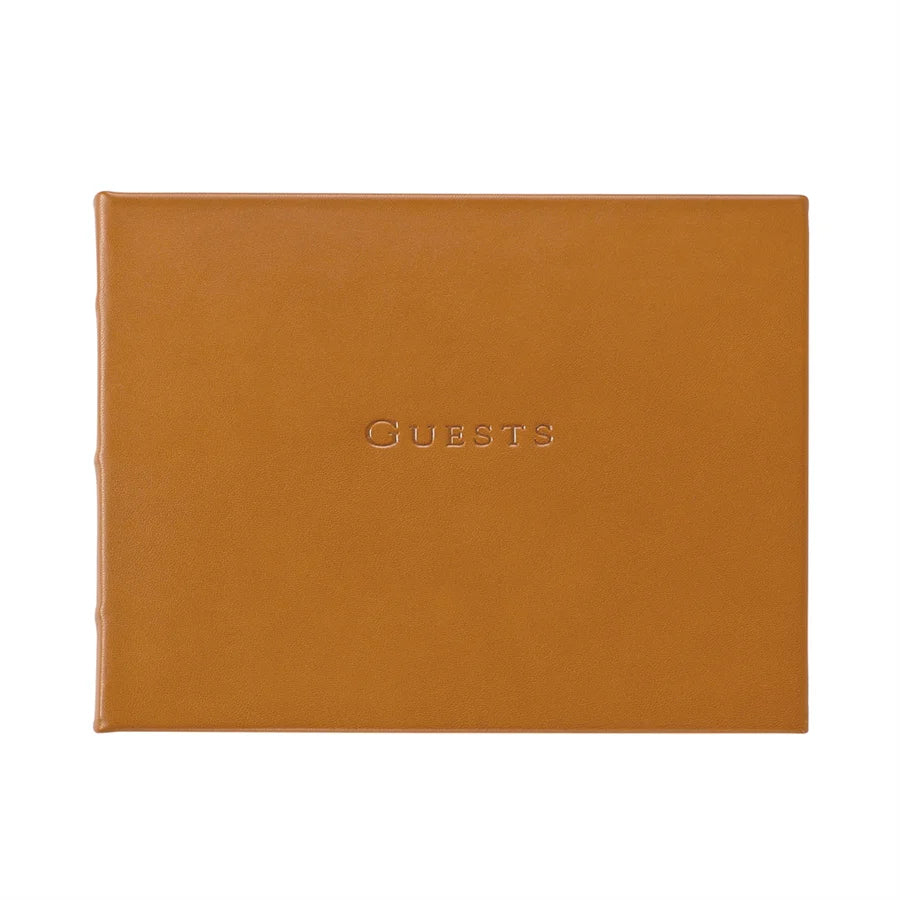 Graphic Image Leather Guest Book /Blank Cover