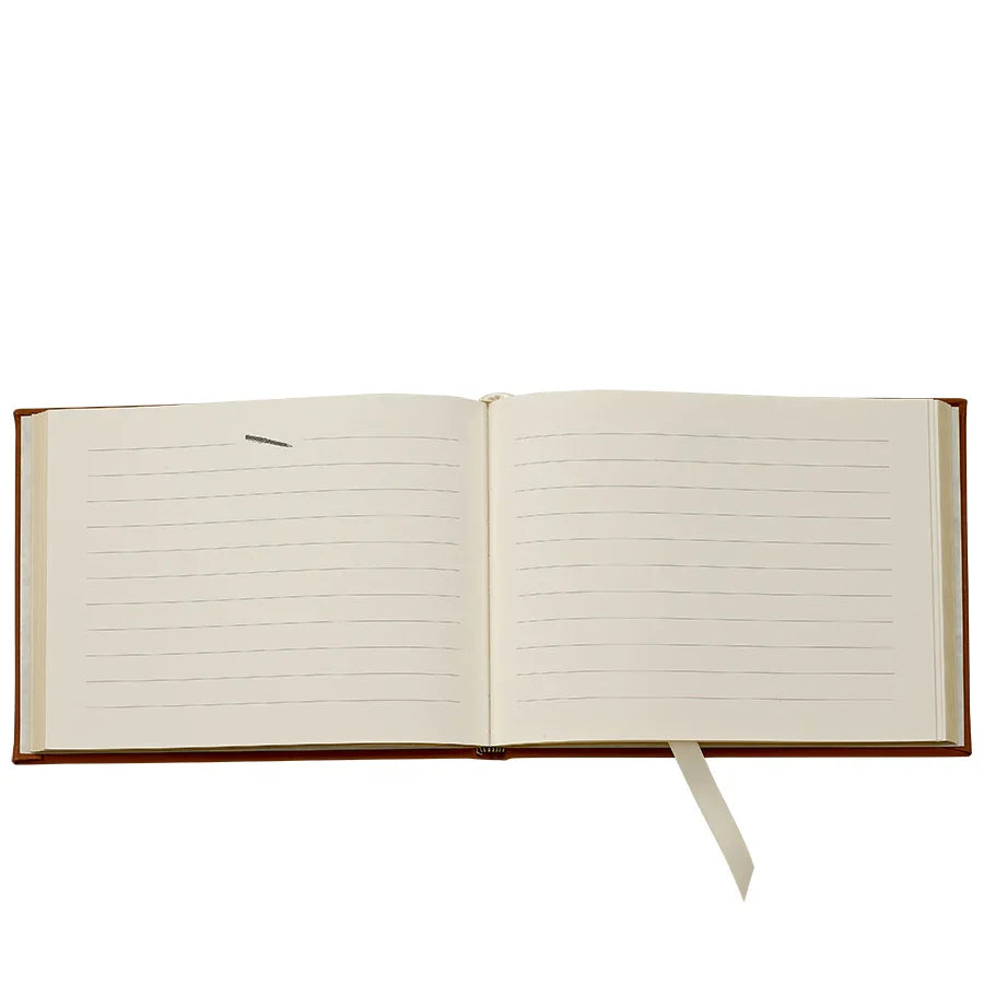 Graphic Image Leather Guest Book /Blank Cover