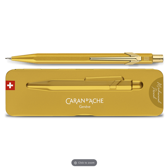 Caran D’Ache 844 Mechanical Pencil 0.7mm, Premium Tin Box