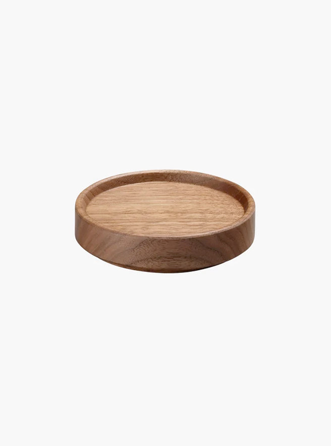 Hasami Wooden/Walnut Tray Round (XS)
