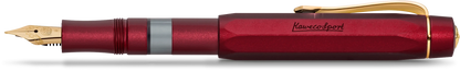 Kaweco Piston Sport AL Solo Bordeaux/Gold Fountain Pen