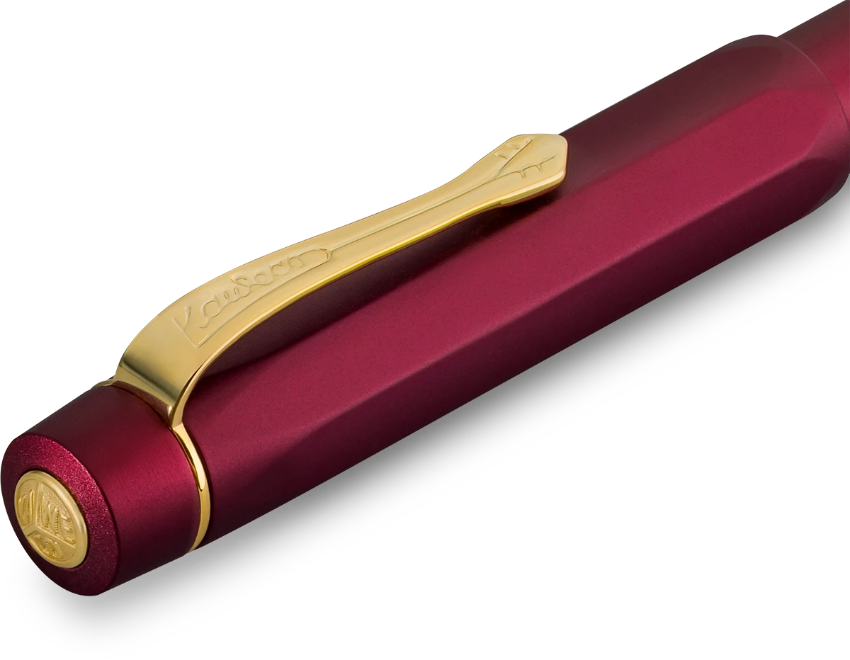 Kaweco Piston Sport AL Solo Bordeaux/Gold Fountain Pen