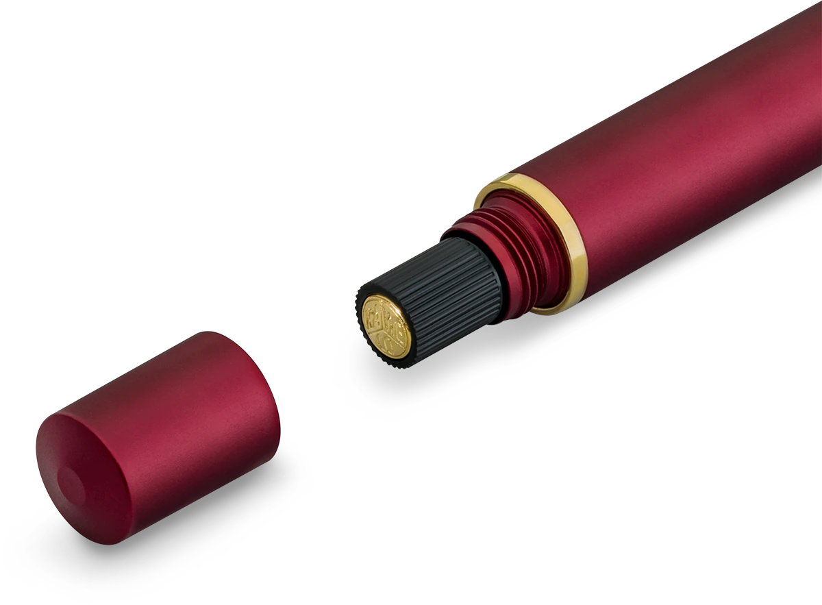 Kaweco Piston Sport AL Solo Bordeaux/Gold Fountain Pen
