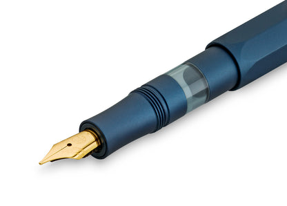 Kaweco Piston Sport AL Navy/Gold Fountain Pen