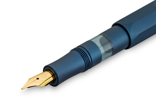 Kaweco Piston Sport AL Navy/Gold Fountain Pen