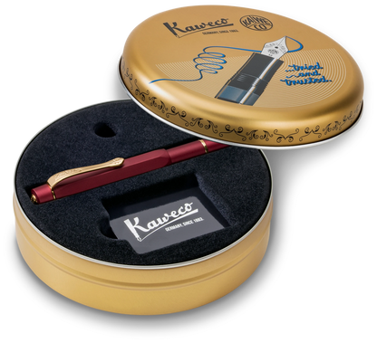 Kaweco Piston Sport AL Solo Bordeaux/Gold Fountain Pen