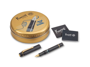 Kaweco Piston Sport AL Black/Gold Fountain Pen