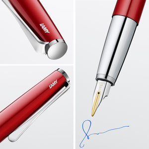 Lamy Studio Fountain Pen Piano Red Gloss 14K M