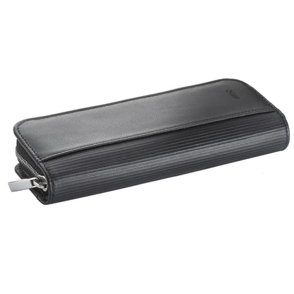 Lamy Zippered Leather Double Pen Case, Black