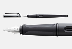 Lamy Joy Calligraphy Fountain Pen Gift Set Matte Chrome Cap