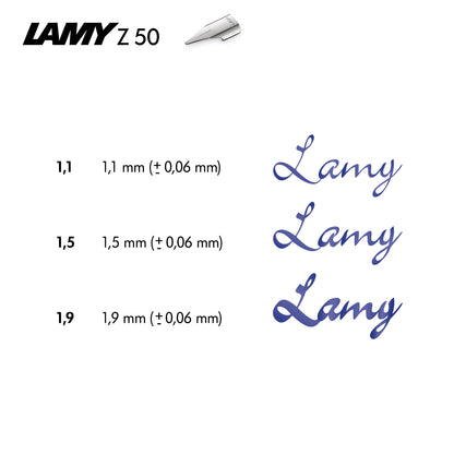 Lamy Joy Calligraphy Fountain Pen Gift Set Matte Chrome Cap