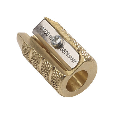 M+R GRANATE, brass sharpener, single, bullet design