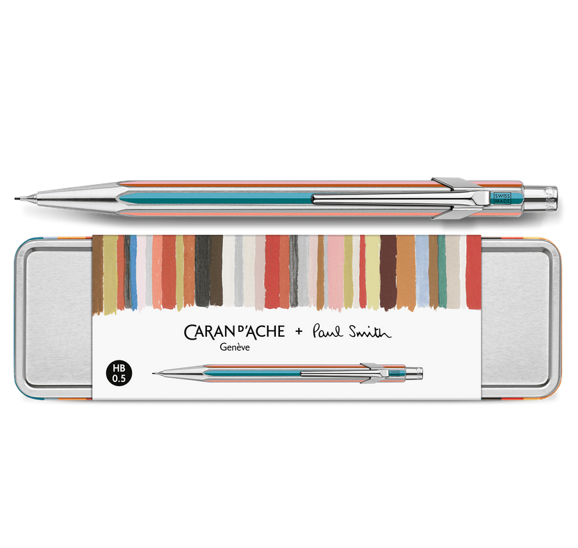 Caran d'Ache 849 Mechanical Pencil Paul Smith Grey Silver 0.5