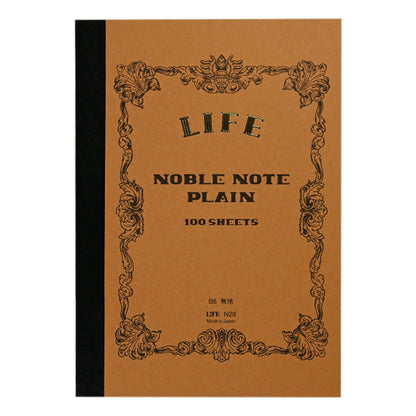 Life Noble Notebook Plain Brown