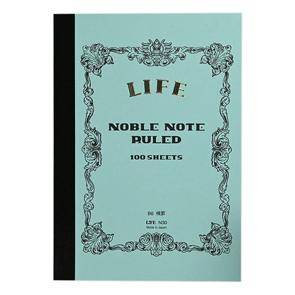Life Noble Notebook Ruled Blue