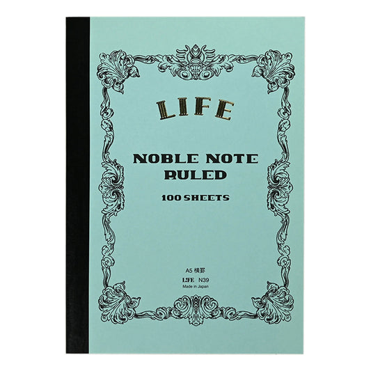 Life Noble Notebook Ruled Blue