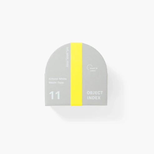 Kakimori/Object Index Almost White Washi Tape