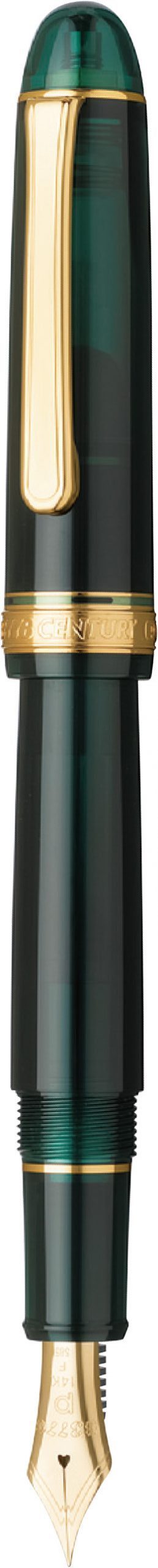 Platinum Century 3776 Fountain Pen Laurel Green GT 14K F