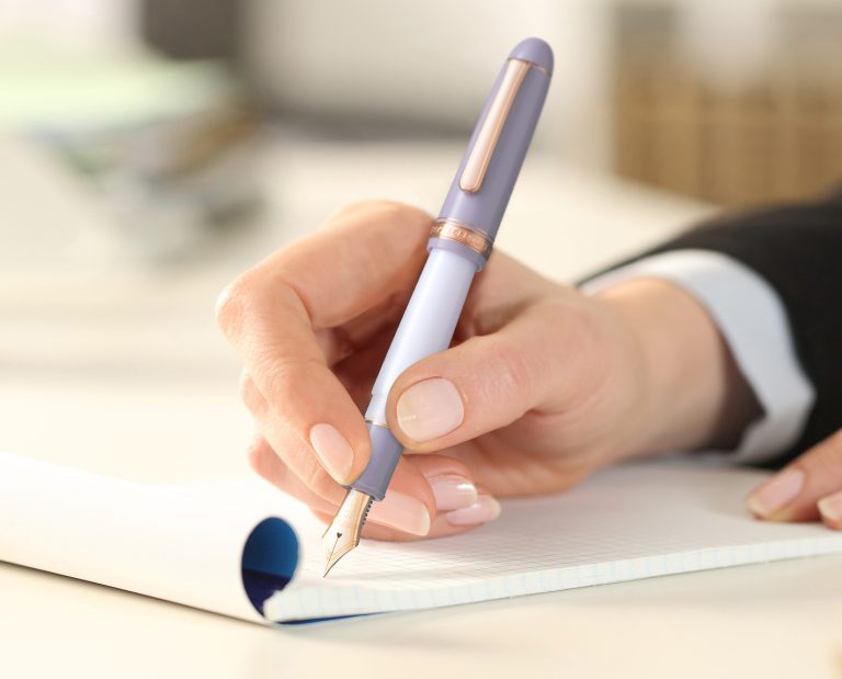 Platinum Century 3776 Fountain Pen My Favourite Things Misty Bloom w/Ink Set 14K F