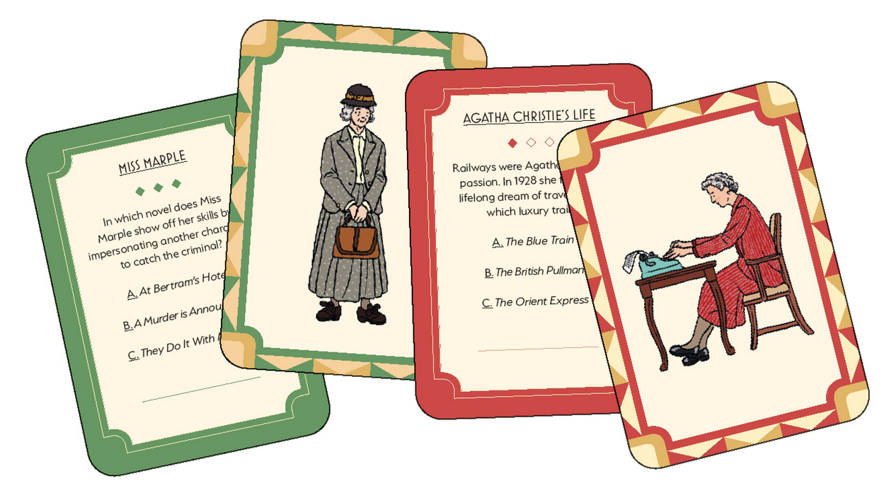 Agatha Christie Trivia Card Game