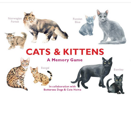 Match Cats & Kittens Memory Game