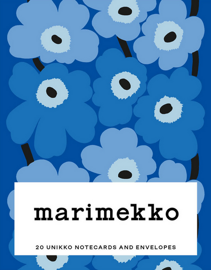 Marimekko Notes (Blue) 20 Unikko Notecards & Envelopes