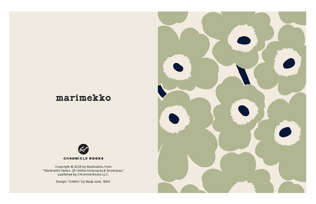 Marimekko Notes (Pastels) 20 Unikko Notecards & Envelopes