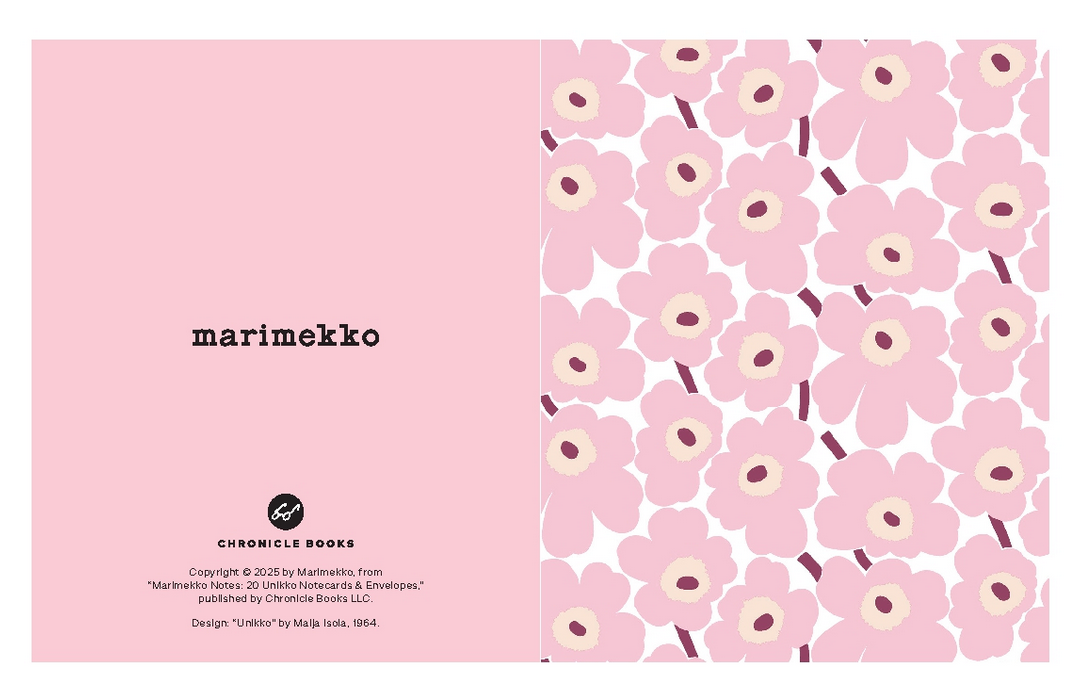 Marimekko Notes (Pastels) 20 Unikko Notecards & Envelopes