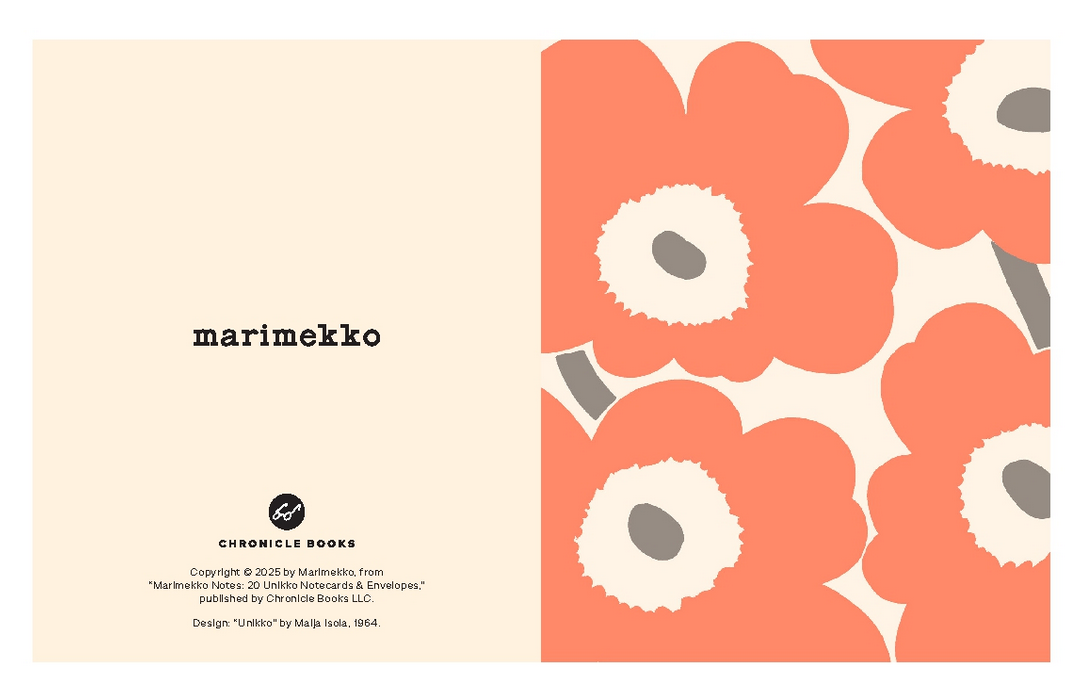 Marimekko Notes (Pastels) 20 Unikko Notecards & Envelopes