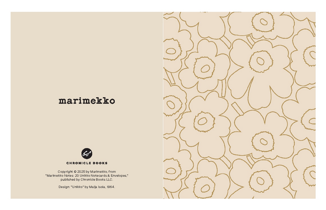 Marimekko Notes (Pastels) 20 Unikko Notecards & Envelopes