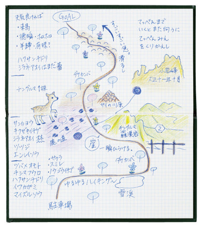 Kokuyo Sketch Book 3mm grid, Outer dimensions / 95 × 165 × 6mm