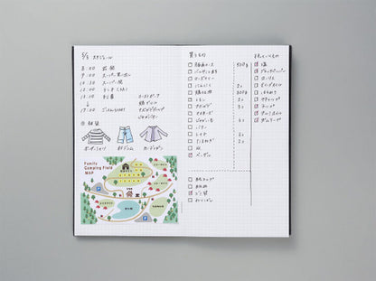 Kokuyo Sketch Book 3mm grid, Outer dimensions / 95 × 165 × 6mm