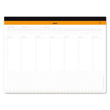 Rhodia Undated Weekly Desk Planner (297x222mm) A4+