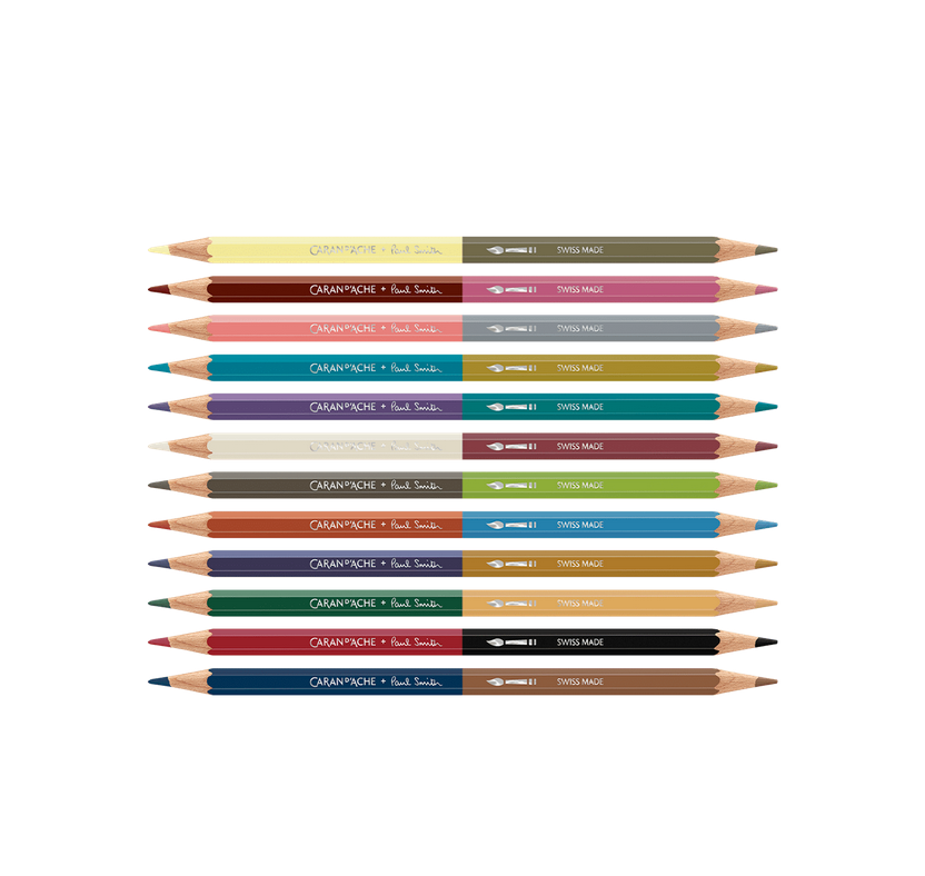 Caran d'Ache Bicolor Water-Soluble Pencils  Paul Smith