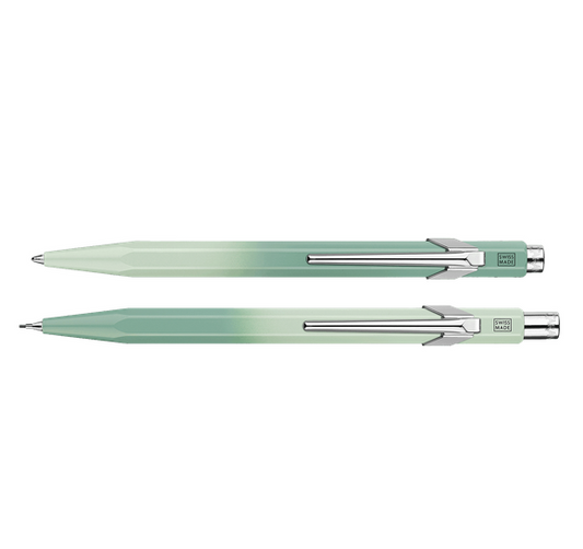 Caran D'Ache 849 Ballpoint/844 Mechanical Pencil 0.5 mm Misty Forest Set