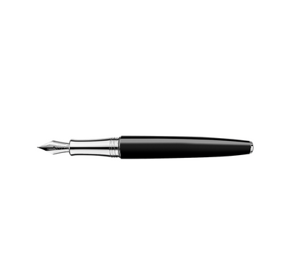 Caran D’Ache Leman Damier Fountain Pen F with Leather Holder (C)