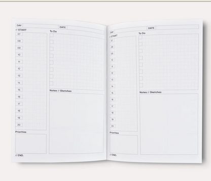 The Completist Bookends No.1 Lay Flat Undated Daily Planner A5
