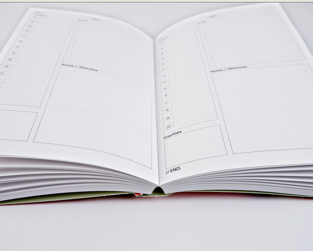 The Completist Bookends No.1 Lay Flat Undated Daily Planner A5